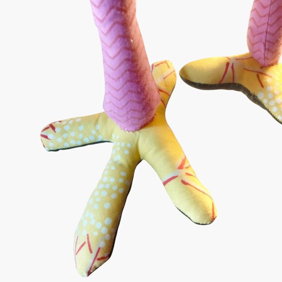 Pink Flamingo Plush Doll Green Blue Polka Dot Shorts Tall floppy Tropical 31 in - Picture 5 of 8